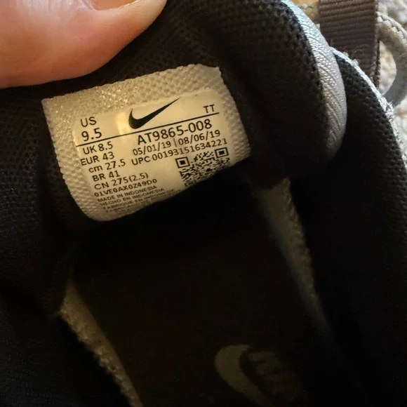 Nike Air Max 95 Mens 9.5 Essential Anthracite Sneakers Black Grey UK 8.5 EU43 - Picture 4 of 6